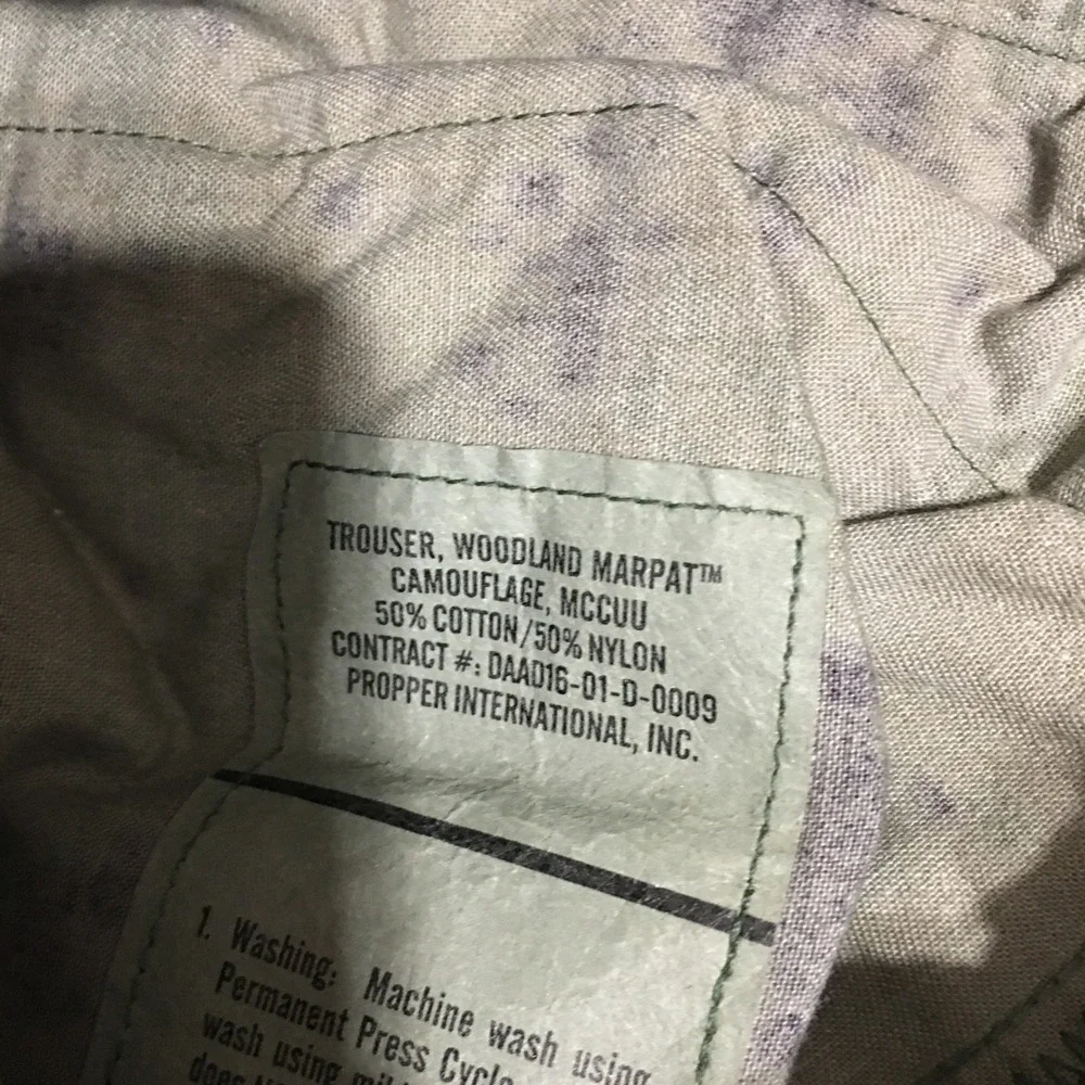 Trousers Woodland MARPAT Camouflage MCCUU Medium Short Green Digital Camo
